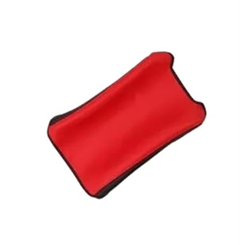 Car Trim Interior Strips Leder Center Console Armlehne Box Schutzhülle Dekoration Abdeckung Trim Für A6 C8 2019-2021 Auto Styling Zubehör Auto Dekorative Streifen (Color : Rot)