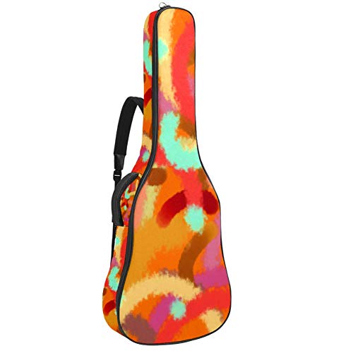 Gitarren-Gigbag, wasserdicht, Reißverschluss, weicher Gitarren-Rucksack, Bass, Akustik- und klassische Folk-E-Gitarrentasche, mikrobielle Streifen