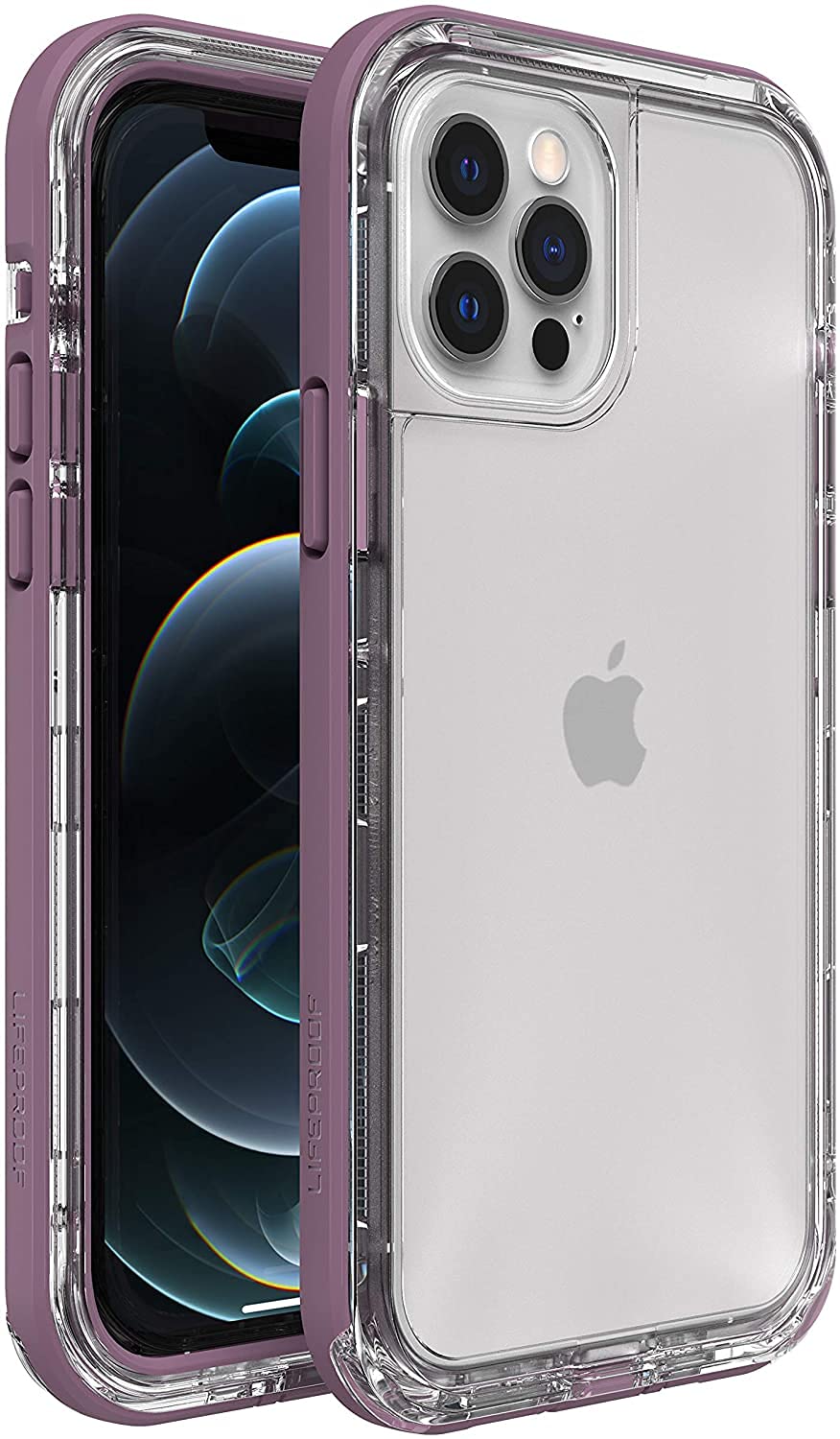 LifeProof für Apple iPhone 12/iPhone 12 Pro, Schlanke, sturzgeschützte, schmutzabweisende und schneesichere Schutzhülle, Next Serie, Transparent/Lila