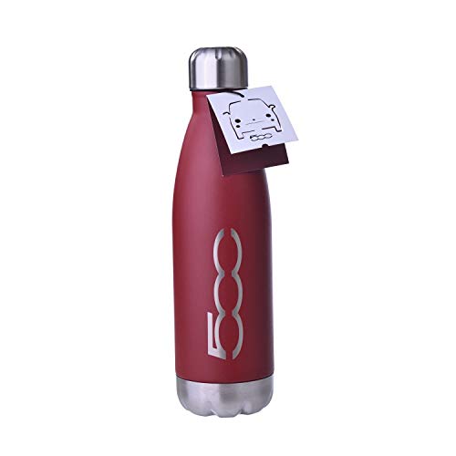 FIAT - Isolierflasche Chilly's Bottle Isolierflasche Chilly's Bottle Isolierflasche Edelstahl Mehrweg-Wasserflasche - 24h Kühllagerung - 12h Warm - 500ml - Weinflasche - - Bordeaux