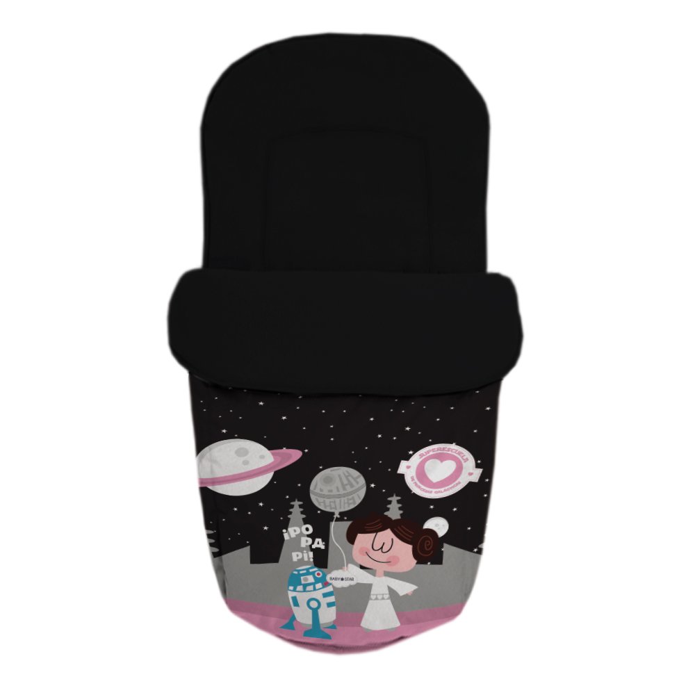 Baby Star 25460 – Tasche für Sitz Universal, Farbe schwarz und rosa