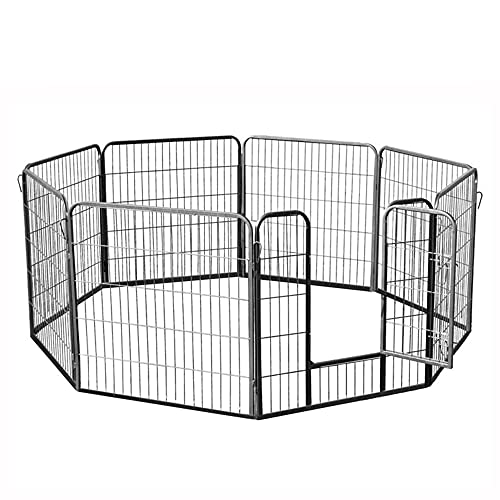 zooprinz erstklassiges Freilaufgehege (Hundezaun) Dog Run - ideal für Welpen und große Hunde - Besonders stabiles Gitter - perfekt für drinnen und draußen - 4 Modelle zur Wahl, 80 cm