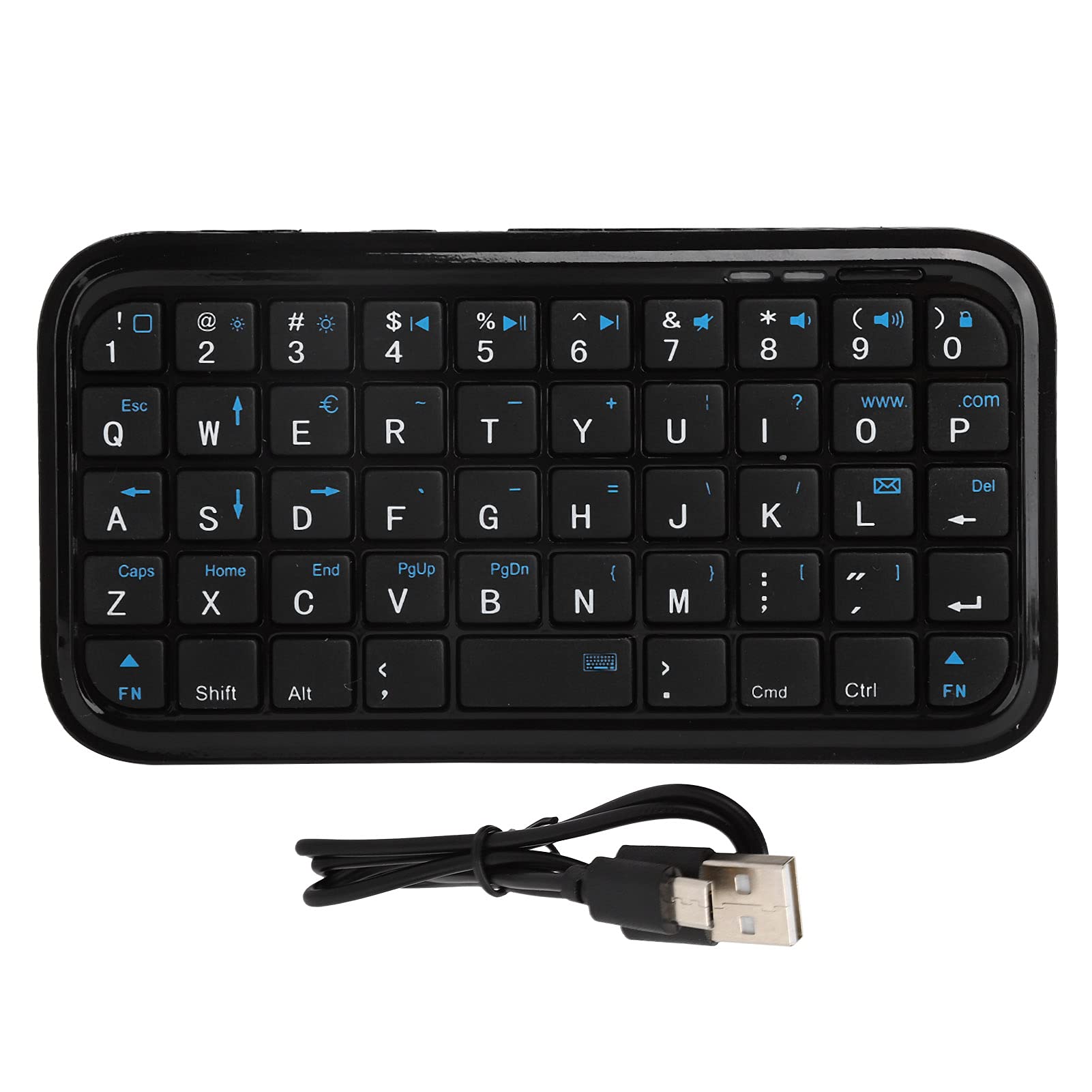 Heayzoki Bluetooth-Tastatur, Tragbare Wiederaufladbare Lithium-Batterie-Bluetooth-Tastatur für IPhone4 / IOS Tablet 1/2 / AIR/Android, Bluetooth-Tastatur mit 10 M / 32,8 Fuß