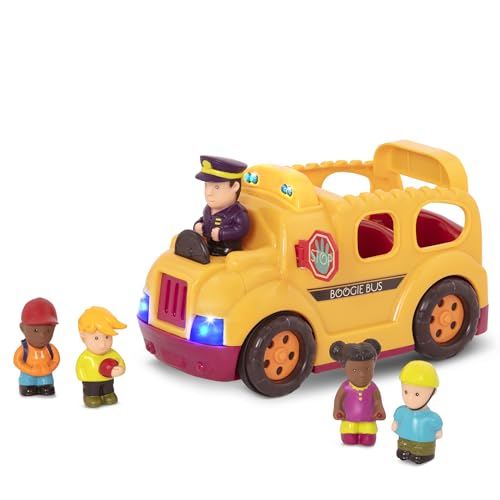 B. toys by Battat – Boogie Bus – Interaktiver Schulbus mit 5 Figuren, Lichtern und Tönen für Kinder ab 18 Monaten