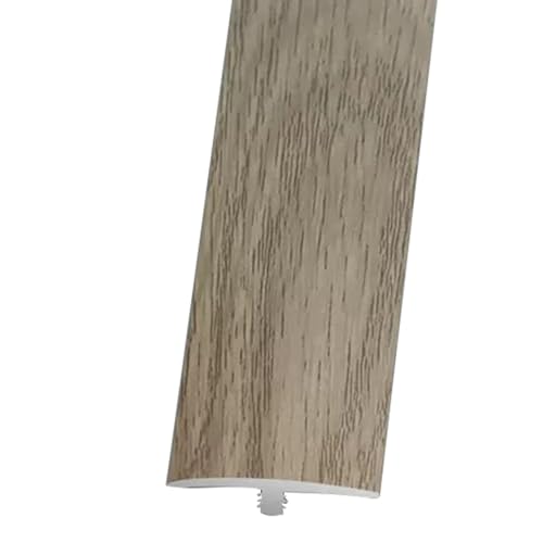 0,9 m lange Kunststoff-PVC-Holzbodenstreifen, Schwellenstreifen, T-förmige Kantenleiste, Türfugennaht, Türleiste, Kantenleiste, selbstklebend (Geel: A)