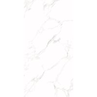 Bodenfliese Feinsteinzeug Calacatta 120 x 240 cm weiß matt