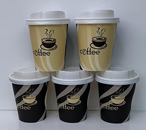 Ol-Gastro-Bedarf 1000Top Hartpapier 200 ml Coffee to go Becher Pappbecher Kaffeebecher mit Deckel TOP