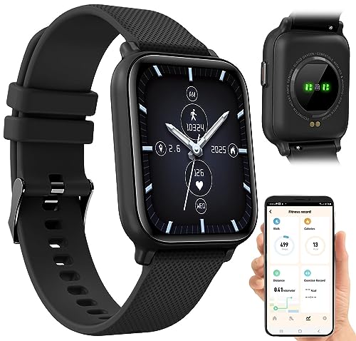 Newgen Medicals Sportuhr: ELESION-kompatible Fitness-Smartwatch, Szenen-Steuerung,Bluetooth,IP68 (Watch, Uhr-Smartwatch, wasserdicht)