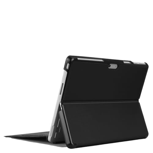 Schlanke und leichte Smart-Lederhülle, geeignet for Microsoft Surface Pro8 4 5 6 7, stoßfeste Tablet-Abdeckung (Color : Black, Size : for Surface Pro 8)