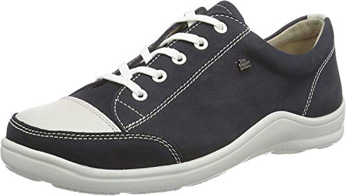 Finn Comfort Soho, Damen Sneakers, Blau (Navy/Jasmin), 38 EU