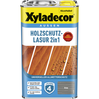Xyladecor Holzschutz-Lasur 2in1 Grau 2,5 Liter