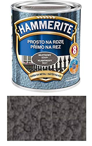 Hammerite Metallschutz-lack Lack Rostschutz 2,5 l Hammerschlag (Hammerschlag Grau)