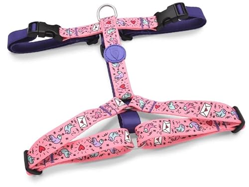 Morso tuig voor Hond h-tuig voor Hond gerecycled Sweet Tweet Roze 70-100x2,5 cm