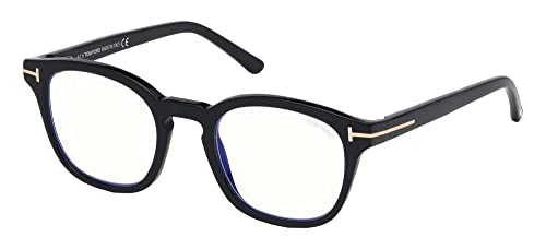 Tom Ford Unisex-Erwachsene Ft5532-b Brillengestelle, Schwarz (Nero LUCIDO), 49