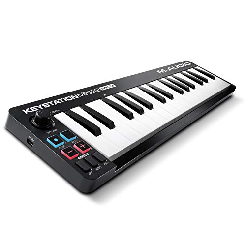 M-Audio Keystation Mini 32 MK3 - Ultra-portabler Mini USB MIDI Keyboard Controller mit ProTools First | M-Audio Edition und Xpand!2 von Air Music