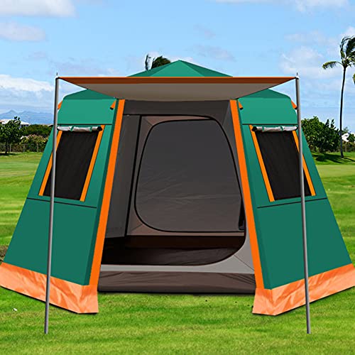 Familien-Campingzelt im Freien, automatisches Pop-Up-Zelt, 3–4 Personen, doppelschichtiges Sofortzelt, einfacher Aufbau, Außenbereich