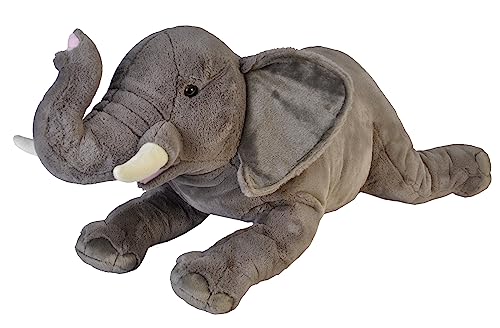 Wild Republic 19552 Jumbo Plüsch Elefant, großes Kuscheltier, Plüschtier, Cuddlekins, 76 cm