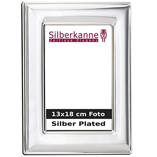 silberkanne Bilderrahmen Classic für 13x18cm Foto Silber Plated versilbert in Premium Verarbeitung