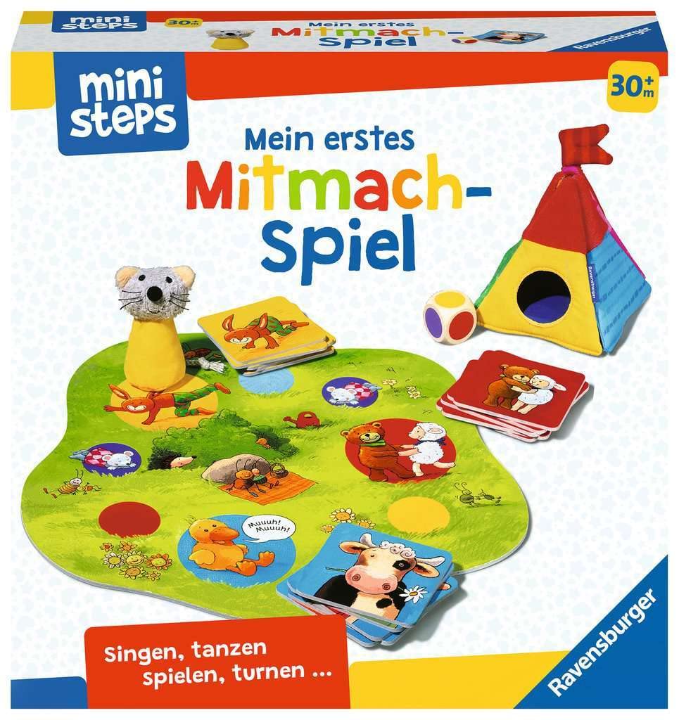 Ravensburger ministeps 4171 Mein erstes Mitmach-Spiel, Lustiges Bewegungsspiel mit einfachen Regeln, Spielzeug ab 2,5 Jahre