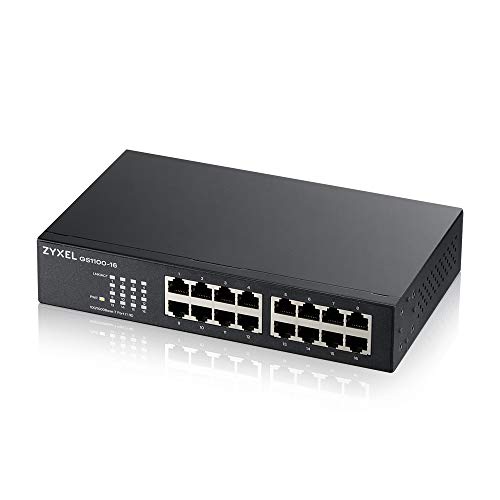 Zyxel 8-Port Fast Ethernet Unmanaged Power-over-Ethernet Switch, 8 Ports mit PoE [ES1100-8P]