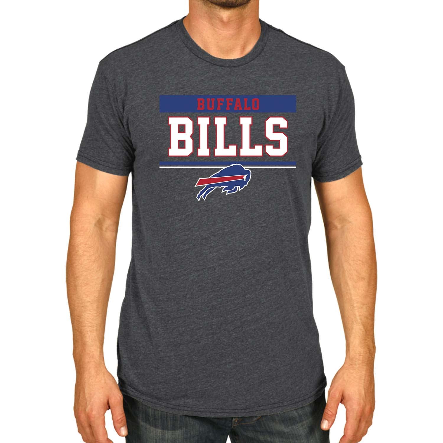 Team Fan Apparel NFL Adult Gameday Tagless T-Shirt - Baumwollmischung - Anthrazit - Maschinenwaschbar - Erleben Sie Komfort und