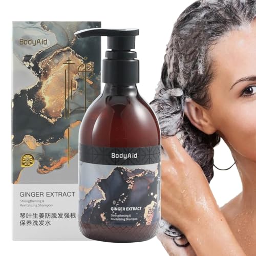 Haarstärkendes Shampoo | 300 ml reparierendes Ingwer-Shampoo für trockenes Haar mit Frizz-Kontrolle,Schönheitsprodukte für Urlaub, Reisen, Geschäftsreisen, Friseursalon, Zuhause Caits