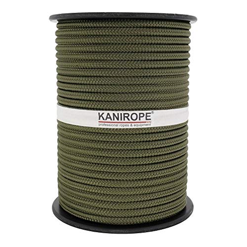 Kanirope® PP Seil Polypropylenseil MULTIBRAID 6mm 100m geflochten Farbe Oliv (2802)