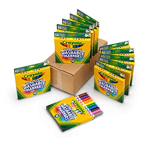 Crayola Broad Ultra Clean Markers (120-Count)