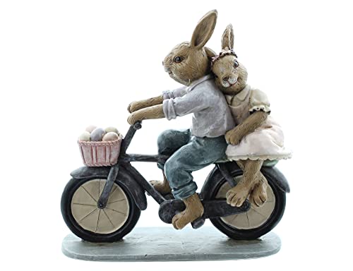FRANK FLECHTWAREN Hasenpaar 'Fahrradtour'