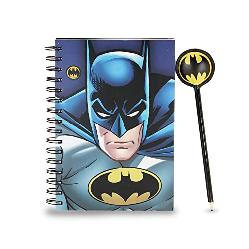 Batman Rage-Geschenkbox mit Notizbuch und Fashion Bleistift, Blau