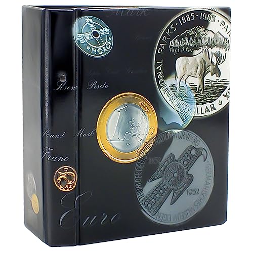 SAFE 7817 Münzalbum Münzen Sammelalbum - Euro Münzen aufbewahren - Dein Euromünzen Sammelalbum 1 Cent bis 2 Euro 7817