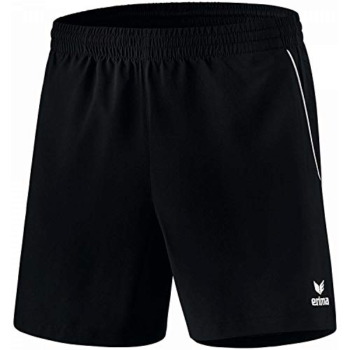 Erima Herren Tischtennis Shorts, schwarz/Weiß, S