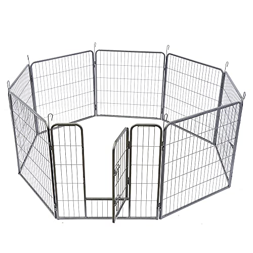 zooprinz erstklassiges Freilaufgehege (Hundezaun) Dog Run - ideal für Welpen und große Hunde - Besonders stabiles Gitter - perfekt für drinnen und draußen - 4 Modelle zur Wahl, 100 cm