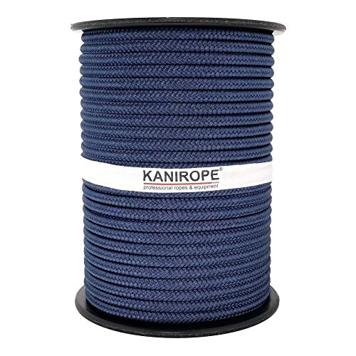 Kanirope® PP Seil Polypropylenseil MULTIBRAID 6mm 100m Farbe Marine (0112) 16x geflochten