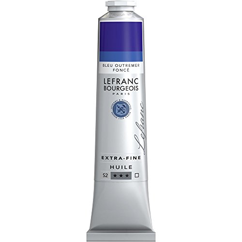 Lefranc & Bourgeois extra feine Lefranc Ölfarbe (hochwertige Künstlerpigmente) 200 ml Tube - Ultramarin Dunkel