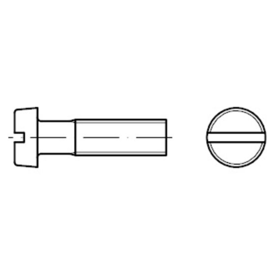 Zylinderschraube mit Schlitz ISO 1207 Messing M5 x 30mm