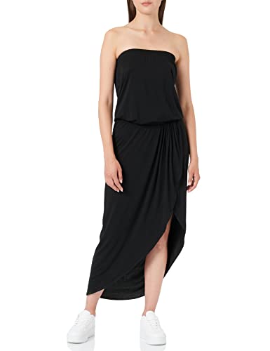Urban Classics Damen Ladies Viscose Bandeau Dress Partykleid, Black, 4XL