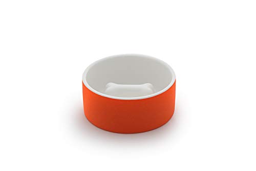 Magisso 90406 Cooling Ceramics Pet Bowl/Slow Feeding, M, orange