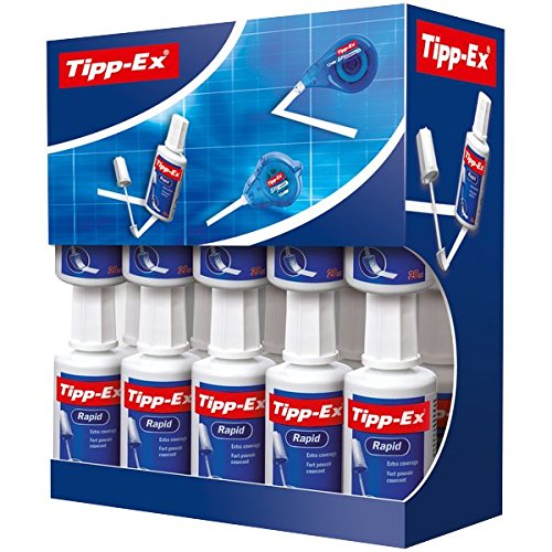 Tipp-Ex Korrekturfluid, Rapid 25 ml Value Pack, 20 Stück, weiß
