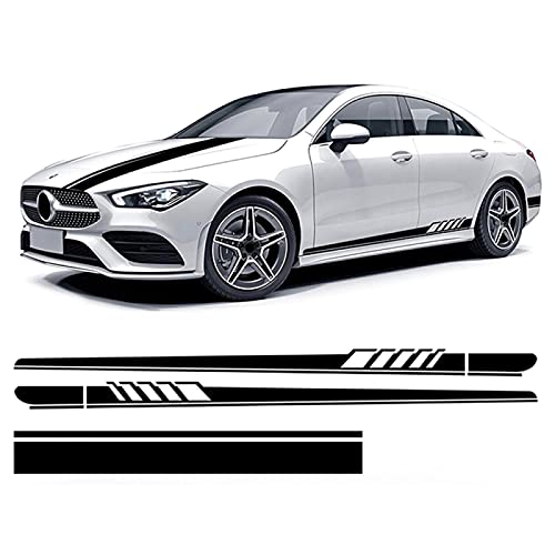 Seitenschweller Aufkleber Haubenaufkleber Seitenstreifen Rock Aufkleber,Für Mercedes Benz CLA Klasse CLA 45 35 C117 W117 X117 C118 X118