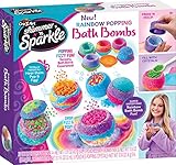 Shimmer and Sparkle 17345 Shimmer N Sparkle Rainbow Popping Make Your own fizzing kit Childrens Colorful Scented Bath Bombs