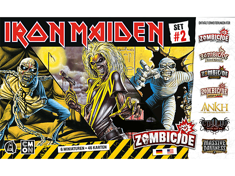 CMON Zombicide - Iron Maiden Set #2 Brettspiel Mehrfarbig