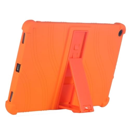 Weiche, stoßfeste Tablet-Hülle aus Silikon, geeignet for Microsoft Surface Pro 7 6 5 4 12,3 Zoll, kindersichere Schutzhülle mit Standfunktion (Color : Orange, Size : for Surface Pro 6)
