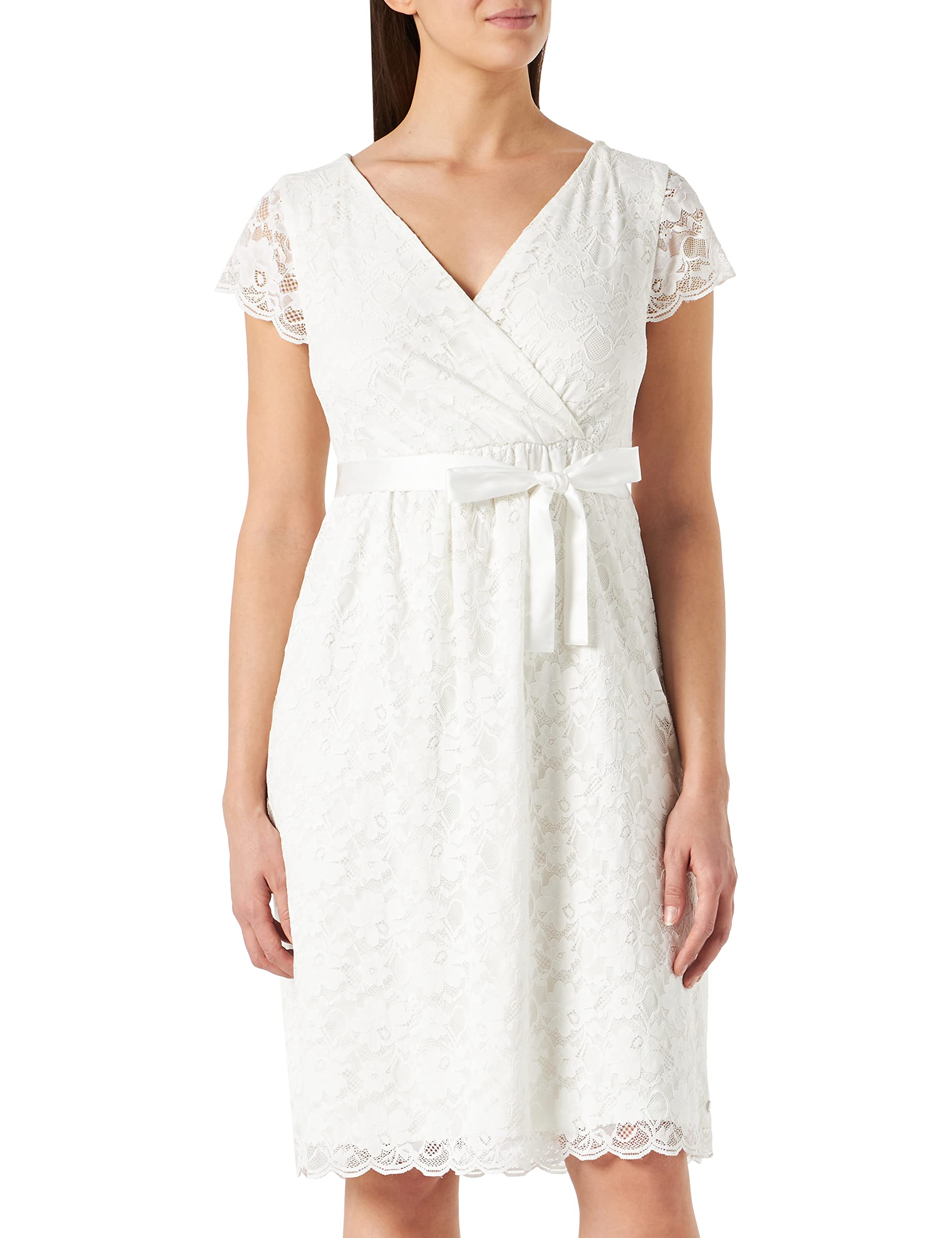 ESPRIT Maternity Damen Dress sl Kleid, Elfenbein (Off White 110) , S