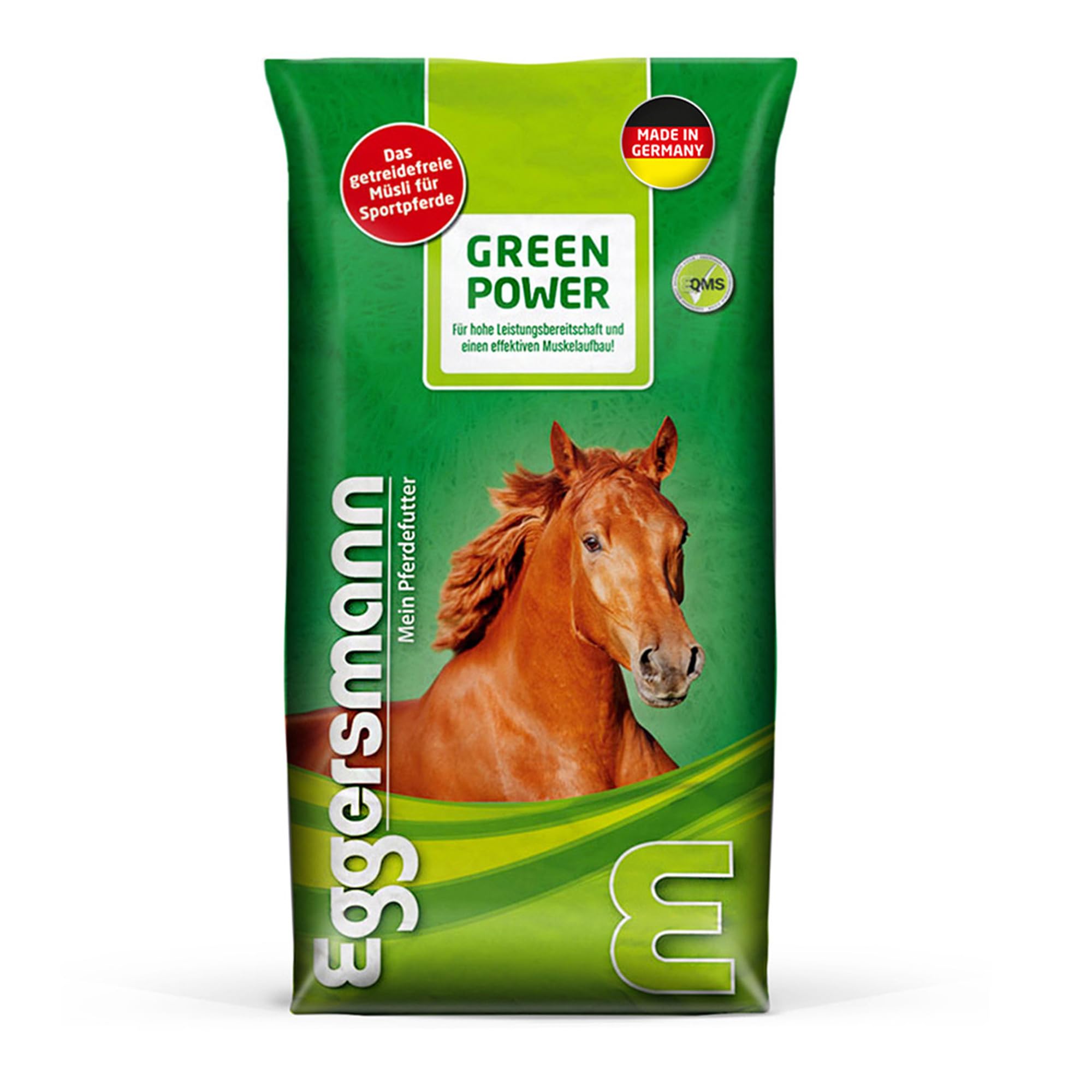 Eggersmann Green Power 20 kg - Pferdemüsli getreidefrei - Für leistungsbezogene Pferde im Training und Turniersport - Natürliches Eggersmann Pferdefutter