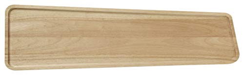 Stanley Rogers Servierbrett 70 x 20 cm, hochwertiges Käsebrett, Speisebrett aus Holz, vielseitiges Schneidbrett, Brett zum Servieren von Käse, rechteckiges Brotzeitbrett (Farbe: Braun)