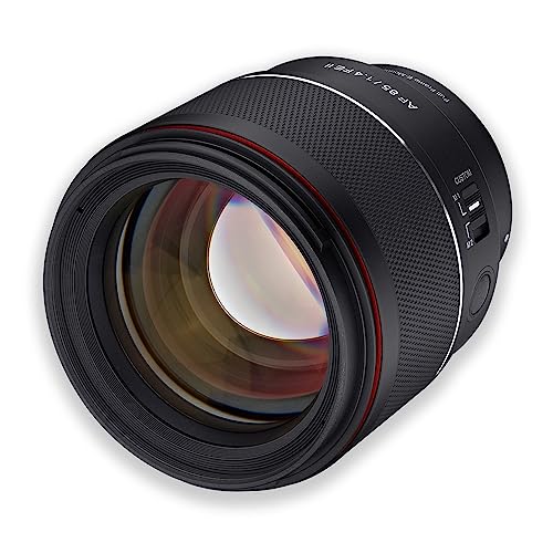 Samyang AF 85mm F1,4 II FE für Sony E – Autofokus Vollformat & APS-C Portait Objektiv Festbrennweite für spiegellose Sony E Mount Systemkameras Alu Gehäuse Wetterschutz Sony E Mount Objektiv