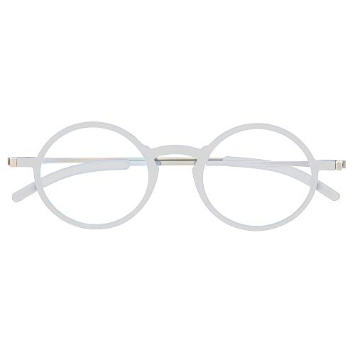 DIDINSKY Ultradünne Verschreibungspflichtige Lesebrille für Männer und Frauen. Sehr Leichte Presbyopie-Brille mit Blaulicht-Schutzgläsern. Grey +2.5 - MACBA ROUND