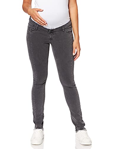 Esprit Maternity Damen Pants Denim OTB Slim Umstandsjeans, Grau (Grey Dark Wash 921), W27/L32 (Herstellergröße: 34/32)