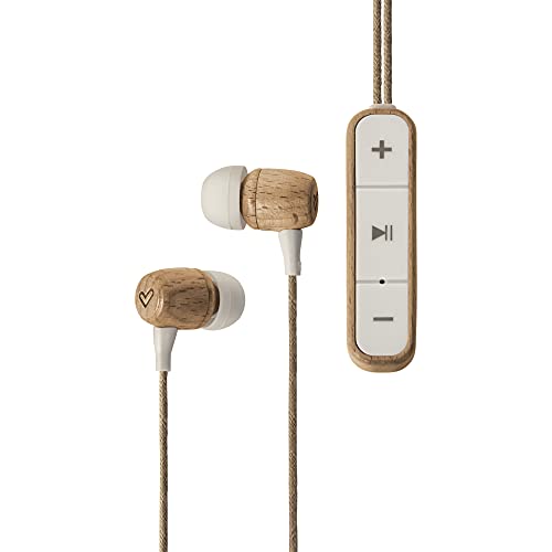Energy Sistem Earphones Eco Bluetooth Beech Wood Kopfhörer (In-Ear, nachhaltiges Holz, Hanfkabel, Mikrofon, USB Typ C, Bluetooth 5.1) - Buche